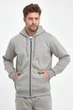 Кофта на замке спортивная флис Trend Collection 6164 светло-серый (BOYALI GRI) 2XL - изображение 5