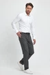 Брюки slim fit Trend Collection 003 серый (COL. 3) 30 - изображение 3