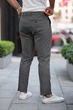 Брюки slim fit Trend Collection 003 серый (COL. 3) 30 - изображение 10
