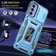 Ударостійкий чохол Camshield Army Ring для Samsung Galaxy A24 4G Блакитний / Light Blue - изображение 2