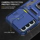 Ударостійкий чохол Camshield Army Ring для Samsung Galaxy A24 4G Синій / Navy - изображение 4
