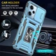 Чехол для Xiaomi Redmi 12 Epic Camshield Army Ring Голубой/Light Blue - изображение 4