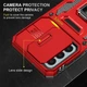 Ударостійкий чохол Camshield Army Ring для Samsung Galaxy A24 4G Червоний / Red - изображение 5