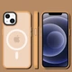 TPU+PC чохол Metal Buttons with MagSafe Colorful для Apple iPhone 13 (6.1") Персиковий - зображення 2