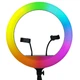 Кільцева світлодіодна LED лампа RGB Arc Ring 13" + tripod 2,1m Black - изображение 1