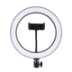 Кільцева LED лампа світлодіодна Flat Ring 10" + tripod 2.1m Чорний - зображення 3