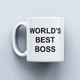 Чашка с надписью Dunder Mifflin / World's Best Boss из сериала Офис 330 мл - изображение 2