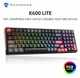 Механічна клавіатура з HOT-SWAP Machenike K600 LITE 100Key, RED SWITCH, EN/UKR, RGB BLACK (K600B) - зображення 2