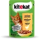 Вологий корм для котів Kitekat з куркою в соусі 28х85г - зображення 2
