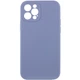 Чехол Silicone Case Full Camera Protective (AA) NO LOGO для Apple iPhone 12 Pro Max (6.7") Серый / Lavender Gray Без бренда - изображение 1