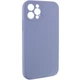 Чехол Silicone Case Full Camera Protective (AA) NO LOGO для Apple iPhone 12 Pro Max (6.7") Серый / Lavender Gray Без бренда - изображение 2