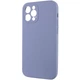 Чехол Silicone Case Full Camera Protective (AA) NO LOGO для Apple iPhone 12 Pro Max (6.7") Серый / Lavender Gray Без бренда - изображение 3