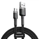 Дата кабель Baseus Cafule MicroUSB Cable 2.4A (1m) (CAMKLF-B) Серый / Черный - изображение 1