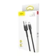 Дата кабель Baseus Cafule MicroUSB Cable 2.4A (1m) (CAMKLF-B) Серый / Черный - изображение 5