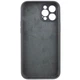 Чехол Silicone Case Full Camera Protective (AA) NO LOGO для Apple iPhone 12 Pro Max (6.7") Серый / Dark Gray Без бренда - изображение 4