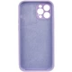 Чехол Silicone Case Full Camera Protective (AA) NO LOGO для Apple iPhone 12 Pro Max (6.7") Сиреневый / Lilac Без бренда - изображение 4