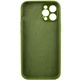 Чехол Silicone Case Full Camera Protective (AA) NO LOGO для Apple iPhone 12 Pro Max (6.7") Зеленый / Dark Olive Без бренда - изображение 4