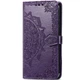 Кожаный чехол-книжка Epik Art Case с визитницей для Xiaomi Redmi Note 8T Фиолетовый - изображение 1