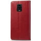 Кожаный чехол книжка GETMAN Gallant (PU) для Xiaomi Redmi Note 9s / Note 9 Pro / Note 9 Pro Max Red - изображение 4