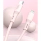 Дата кабель Hoco X97 Crystal color Type-C to Lightning 20W (1m) Light pink - 00000066089_3 - зображення 2