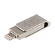 Флеш-драйв T&G 008 Metal series USB 3.0 - Lightning 64GB Серебряный - изображение 2