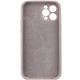 Чехол Silk Full Camera Protective (AA) NO LOGO для Apple iPhone 12 Pro Max (6.7") Серый / Lavender Без бренда - изображение 4