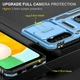 Ударостійкий чохол Camshield Army Ring для Samsung Galaxy A13 4G / A04s Блакитний / Light Blue - изображение 5