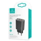 Мережевий зарядний пристрій Usams US-CC121 T35 QC3.0 + PD3.0 20W Чорний - зображення 6