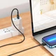 Кабель iPhone iPad - HOCO X83 Victory charging Lightning cable 1 метр чорний - зображення 5