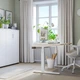Комп'ютерний стіл з регулюванням висоти IKEA MITTZON 120x80 см березовий шпон/білий (195.139.53) - зображення 7