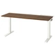 Комп'ютерний стіл з регулюванням висоти IKEA MITTZON 140x60 см горіх/білий (695.283.39) - зображення 2