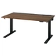 Комп'ютерний стіл з регулюванням висоти IKEA MITTZON 140x80 см горіх/чорний (195.289.78) - зображення 2