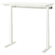 Комп'ютерний стіл з регулюванням висоти IKEA MITTZON 120x60 см білий (895.261.22) - зображення 1