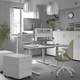 Комп'ютерний стіл з регулюванням висоти IKEA MITTZON 120x60 см білий (895.261.22) - зображення 4
