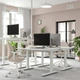 Комп'ютерний стіл з регулюванням висоти IKEA MITTZON 120x60 см білий (895.261.22) - зображення 5