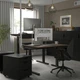 Комп'ютерний стіл з регулюванням висоти IKEA MITTZON 120x60 см горіх/чорний (495.268.74) - зображення 5