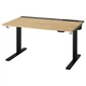 Комп'ютерний стіл з регулюванням висоти IKEA MITTZON 120x80 см дубовий шпон/чорний (495.277.84) - зображення 2