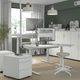 Комп'ютерний стіл з регулюванням висоти IKEA MITTZON 140x80 см білий (195.285.63) - зображення 4
