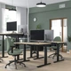 Комп'ютерний стіл з регулюванням висоти IKEA MITTZON 120x80 см березовий шпон/чорний (095.277.24) - зображення 4
