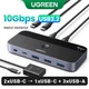 Комутатор USB 3.2 UGREEN CM691 Sharing Switch 2in 4out HUB 10Gbps з додатковим живленням та пультом (25164) - зображення 4