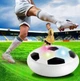 Интерактивный летающий футбольный мяч для дома Детский аэромяч Hoverball с LED подсветкой и музыкой Аэрофутбол Черно-белый - изображение 3
