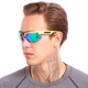 Очки спортивные солнцезащитные велоочки Zelart Sport 5288 Neon Green-Blue - изображение 4