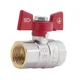 Кран шаровой SD Plus 1/2" ВР для воды (бабочка) SD602NW15PN40 - изображение 1