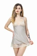 Нічна сорочка жіноча з мікрофібри та мережива Felisiya Lingerie Сірий 138-1033 L - зображення 2