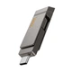 USB Флешка Hoco UD15 Clever USB3.2 128GB Type-C Серая - изображение 2