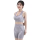 Женский спортивный комплект топ и шорты One Size Серо-Фиолетовый 1970_14-159 - изображение 2