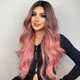 Жіноча перука HAIRCUBE LC313-1 довге хвилясте синтетичне волосся, омбре рожевий (80612988) - зображення 1