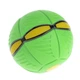 Летающий мяч трансформер с LED подсветкой Фрисби НЛО Flat Ball Disc Летающая тарелка для детей Зеленый - изображение 4