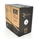 Кабель КНП UTP (4*2*0.5) 4p 24 AWG, Ritar, (CCA), ізоляція ПЕ, для нар. робіт, 100м, Black, Q4 - изображение 2