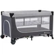 Ліжечко Kinderkraft манеж Leody Grey (5902533917990) - зображення 1